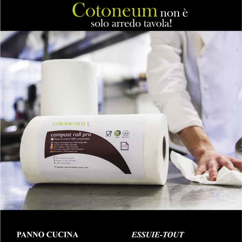Rotolo da cucina compostabile CottonOne  Bianco