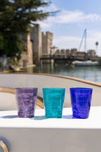 MEMENTO SYNTH Glass, vaso de agua Turquesa de metacrilato