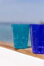 MEMENTO SYNTH Glass, vaso de agua Turquesa de metacrilato