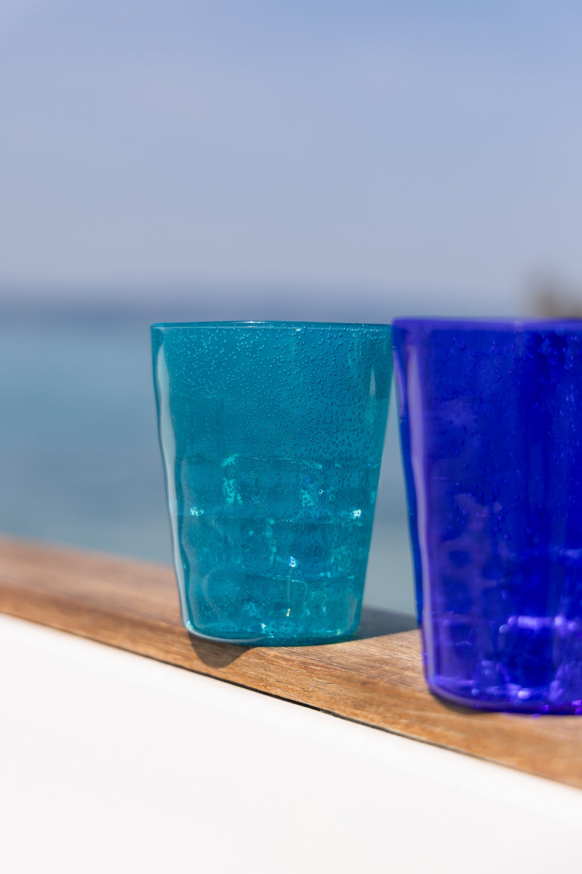 MEMENTO SYNTH Glass, Wasserglas Türkis aus Methacrylat