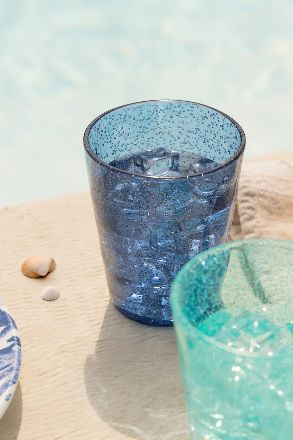 MEMENTO SYNTH Glass, bicchiere acqua Blu scuro in metacrilato