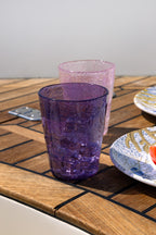 MEMENTO SYNTH Glass, Wasserglas Violett aus Methacrylat