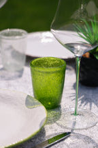 Memento Table Moon, assiette à dessert vert citron en céramique