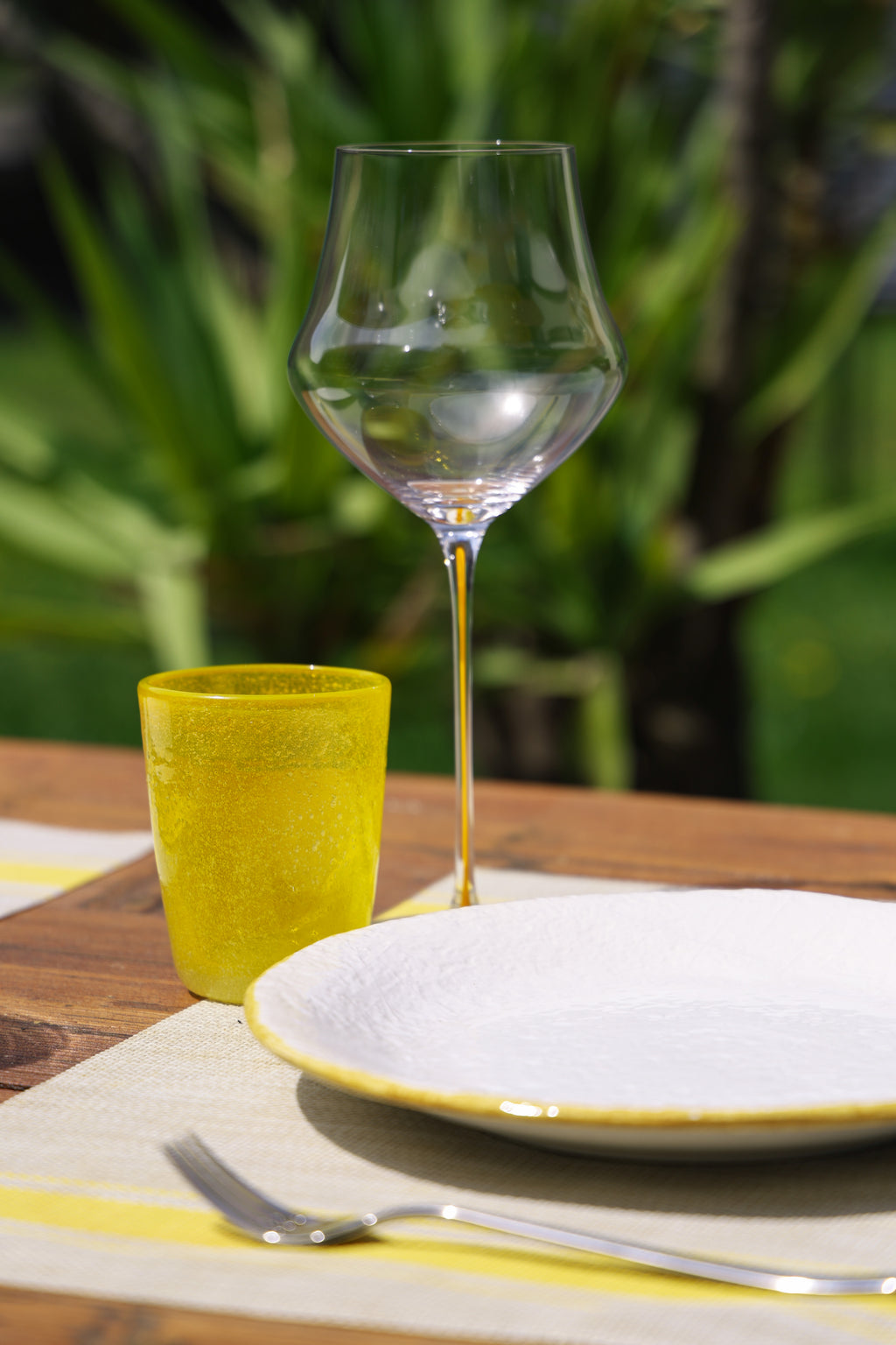 MEMENTO WINE YELLOW, crystal wine glass 670 ml