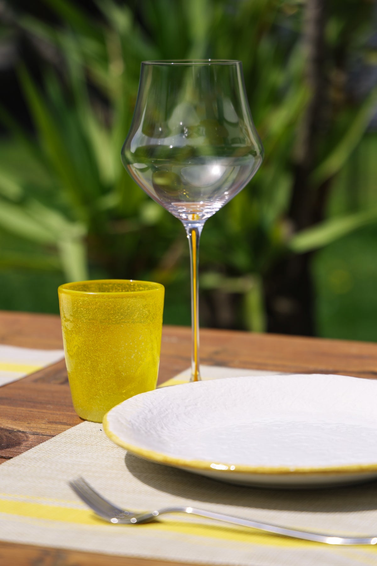 MEMENTO WINE YELLOW, crystal wine glass 670 ml
