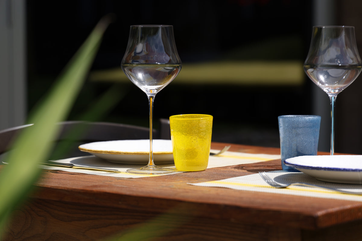 MEMENTO WINE YELLOW, crystal wine glass 670 ml