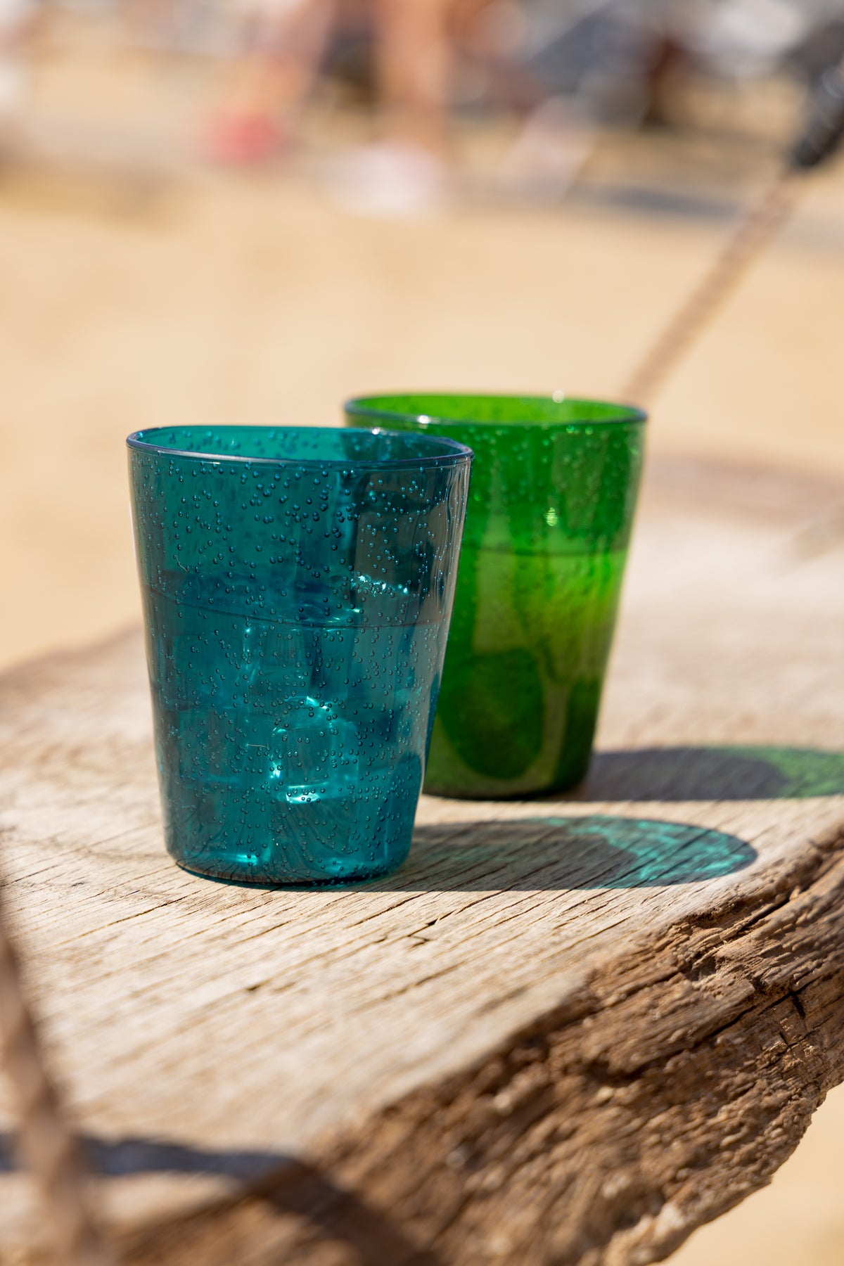 MEMENTO SYNTH Glass, Wasserglas Petrolblau aus Methacrylat