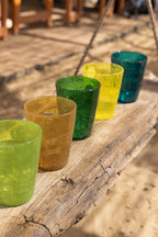 MEMENTO SYNTH Glass, vaso de agua Amarillo palomitas de maíz en metacrilato