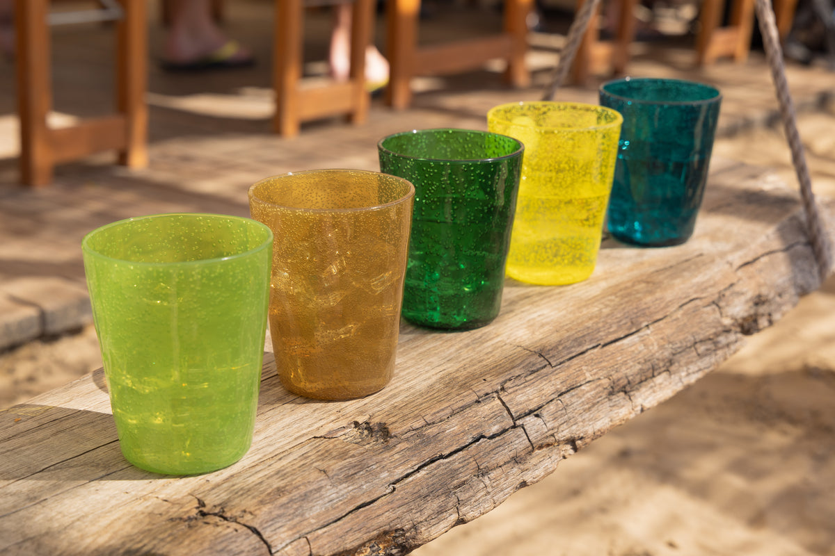 MEMENTO SYNTH Glass, Wasserglas Smaragdgrün aus Methacrylat