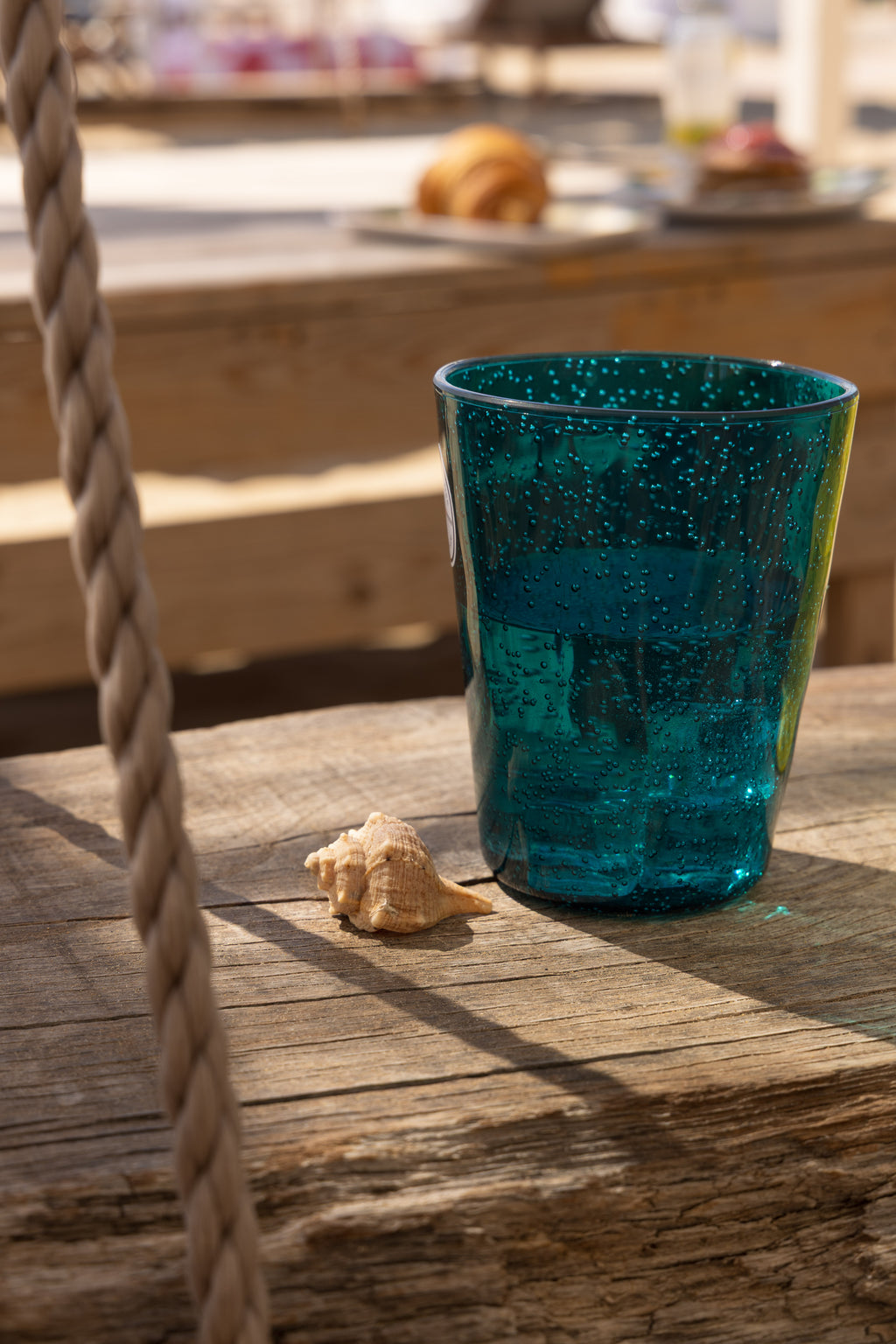 MEMENTO SYNTH Glass, Wasserglas Petrolblau aus Methacrylat