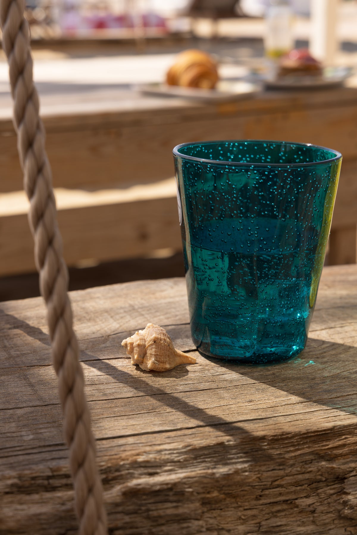 MEMENTO SYNTH Glass, Wasserglas Petrolblau aus Methacrylat