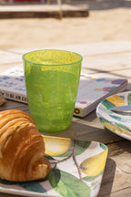 MEMENTO SYNTH Glas, Wasserglas Limettengrün aus Methacrylat
