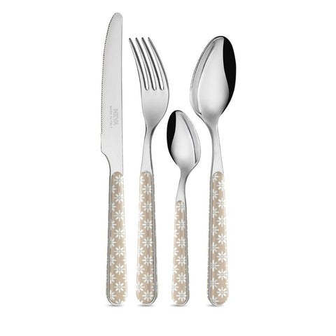 Ensemble de 24 pièces - Marguerites gris tourterelle BD14043T