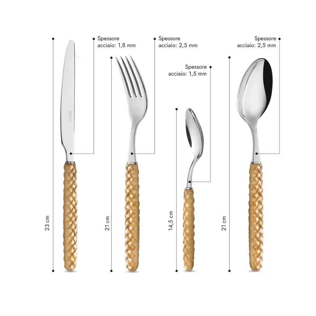 Set 24 pezzi - Intreccio Beige LD14201C