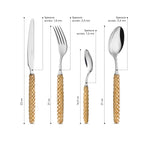 Set 24 pezzi - Intreccio Beige LD14201C