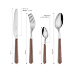 Set 24 pezzi - Acacia BD15005