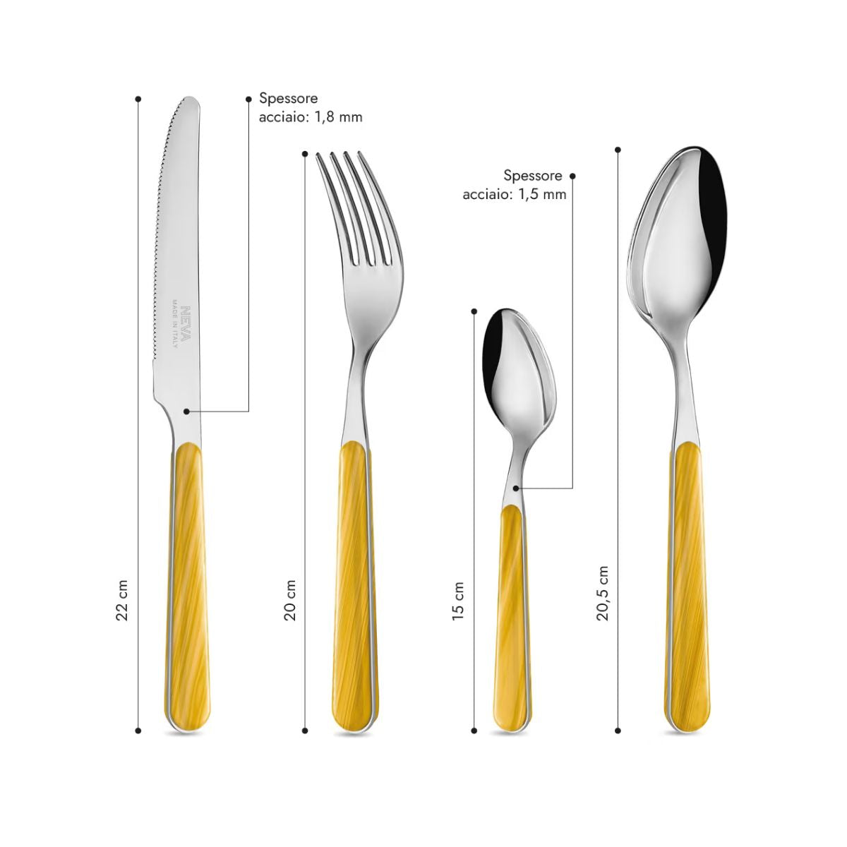 Set 24 pezzi - Abete Giallo BD15500Y