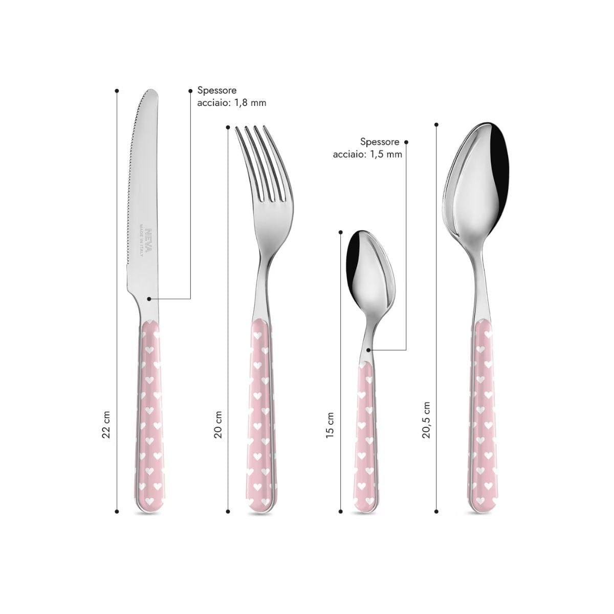 Set 24 pezzi - Cuoricini Rosa BD14060PLM