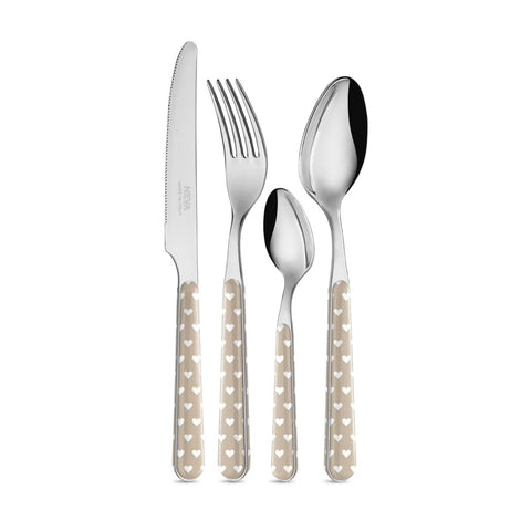 Set 24 pezzi - Cuoricini Tortora BD14060PTL - Neva