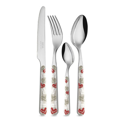 Ensemble 24 pièces – Rose poudré uni LD14117PLM