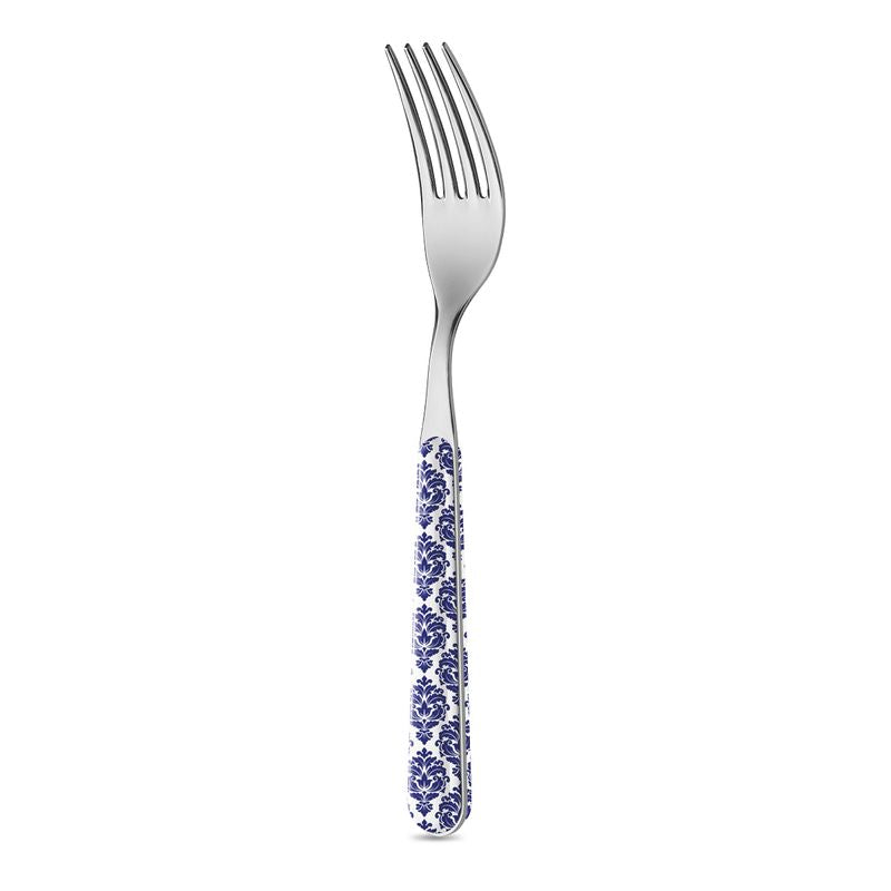 Forchetta Tavola - Damascato Blu BD14041BW