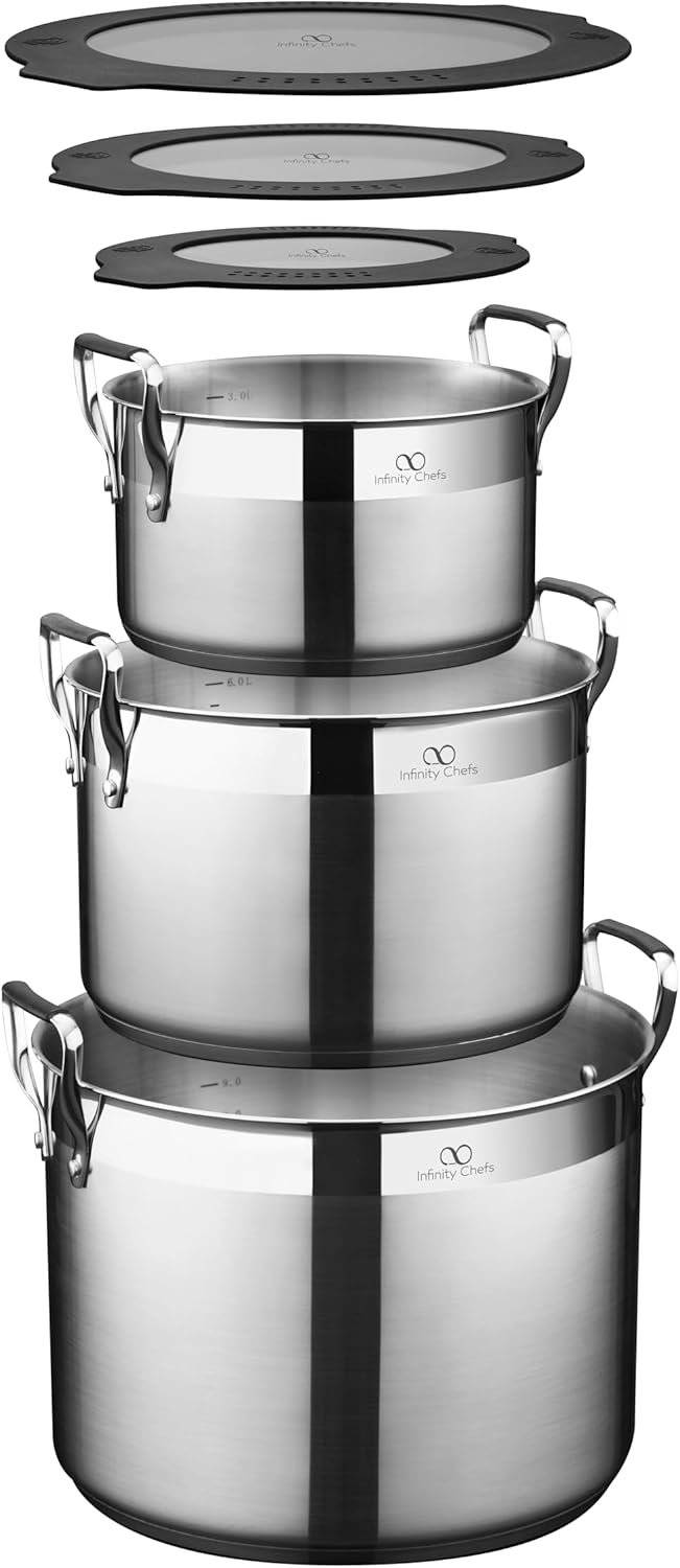 Infinity Chefs Ratio, space-saving cookware set