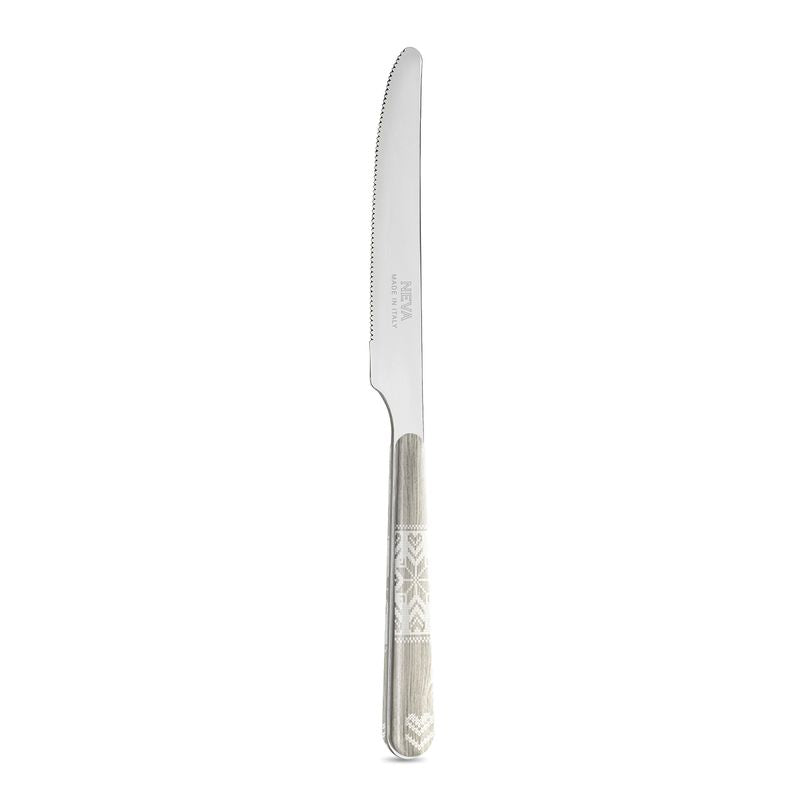 6 Table Knives - Plain White LD14110W