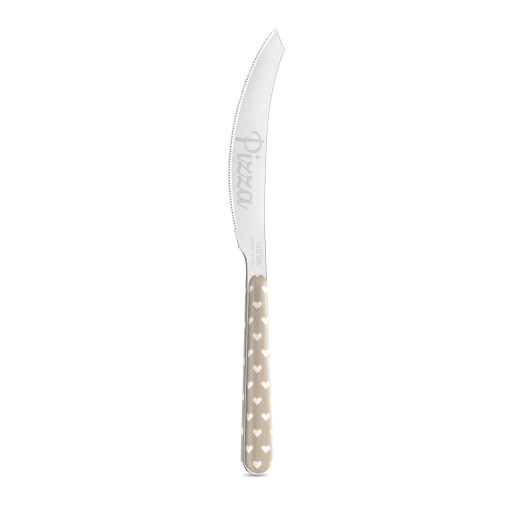 6 Coltello Pizza - Cuoricini Tortora BD14060PTL