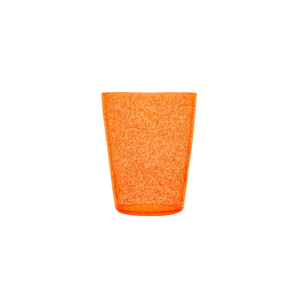 MEMENTO SYNTH Glass, vaso para agua Naranja flúor de metacrilato