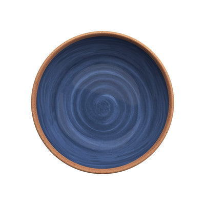 Assiette creuse bleu naturel