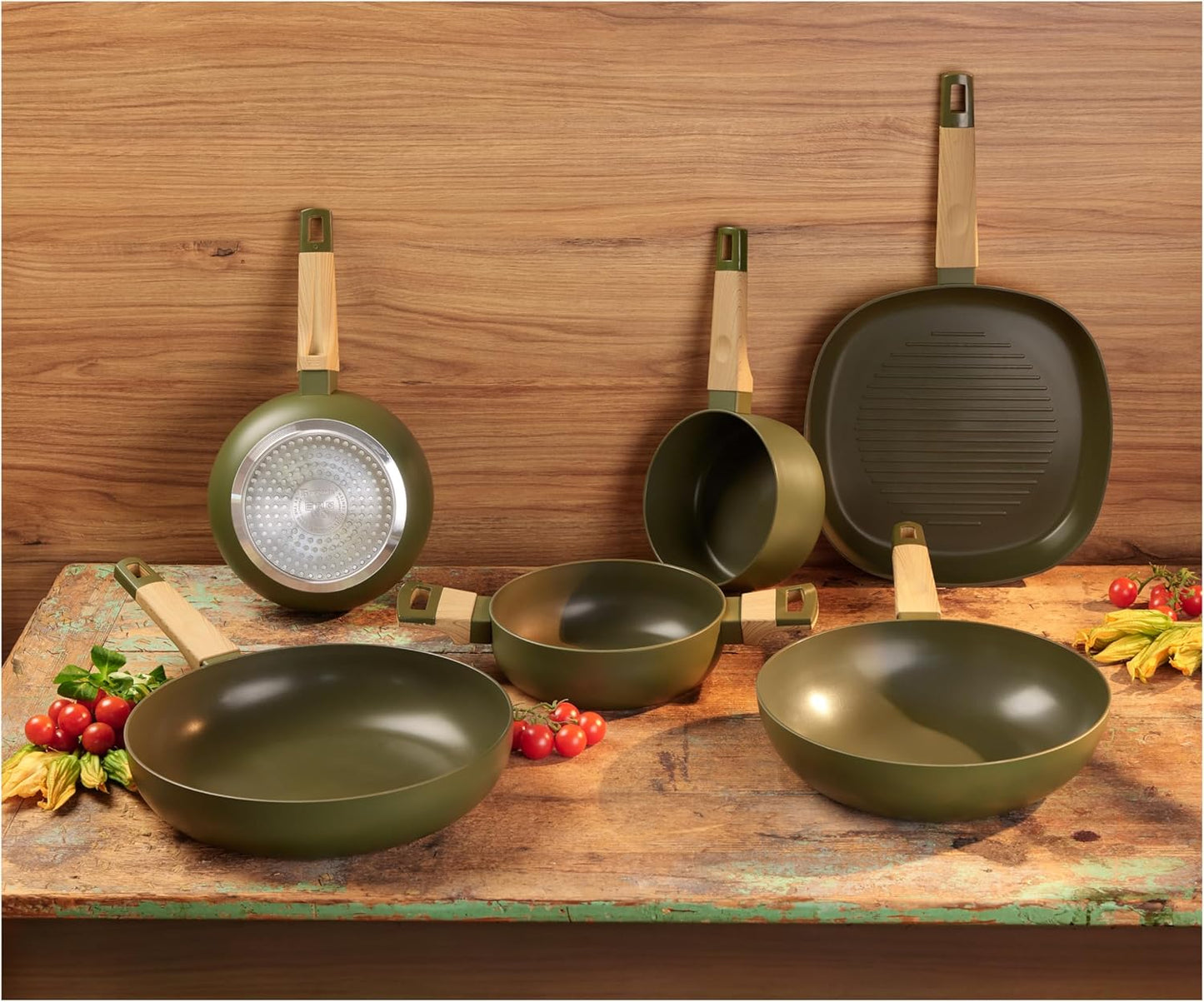 Earth ReEco, Set de 4 poêles + grill