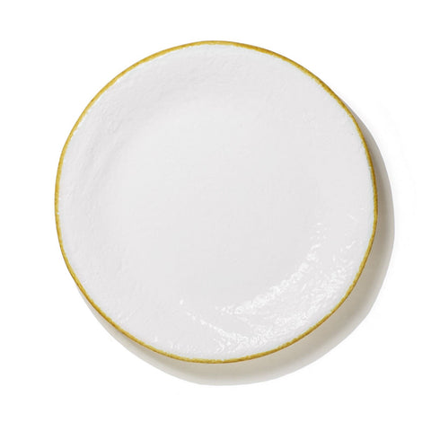 Assiette plate Memento Table - Jaune
