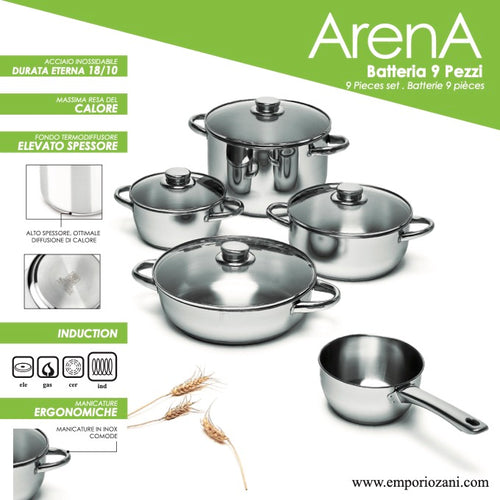 ARENA - INDUCTION COOKWARE SET - EMPORIO ZANI