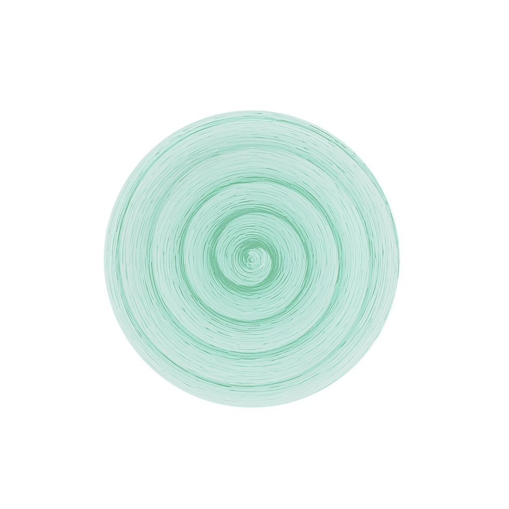 Memento Table Vertigo, assiette à dessert en céramique Aquamarine