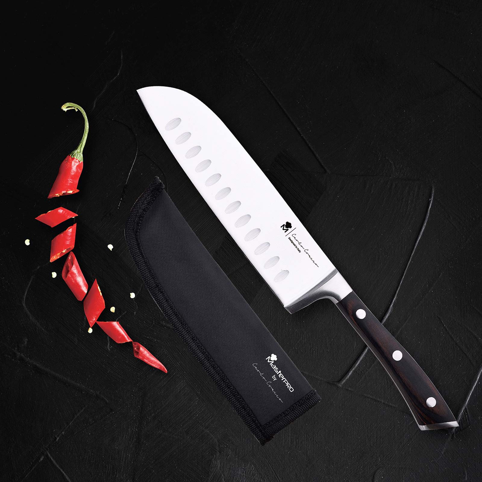 Couteau Santoku - MasterPro par Carlo Cracco