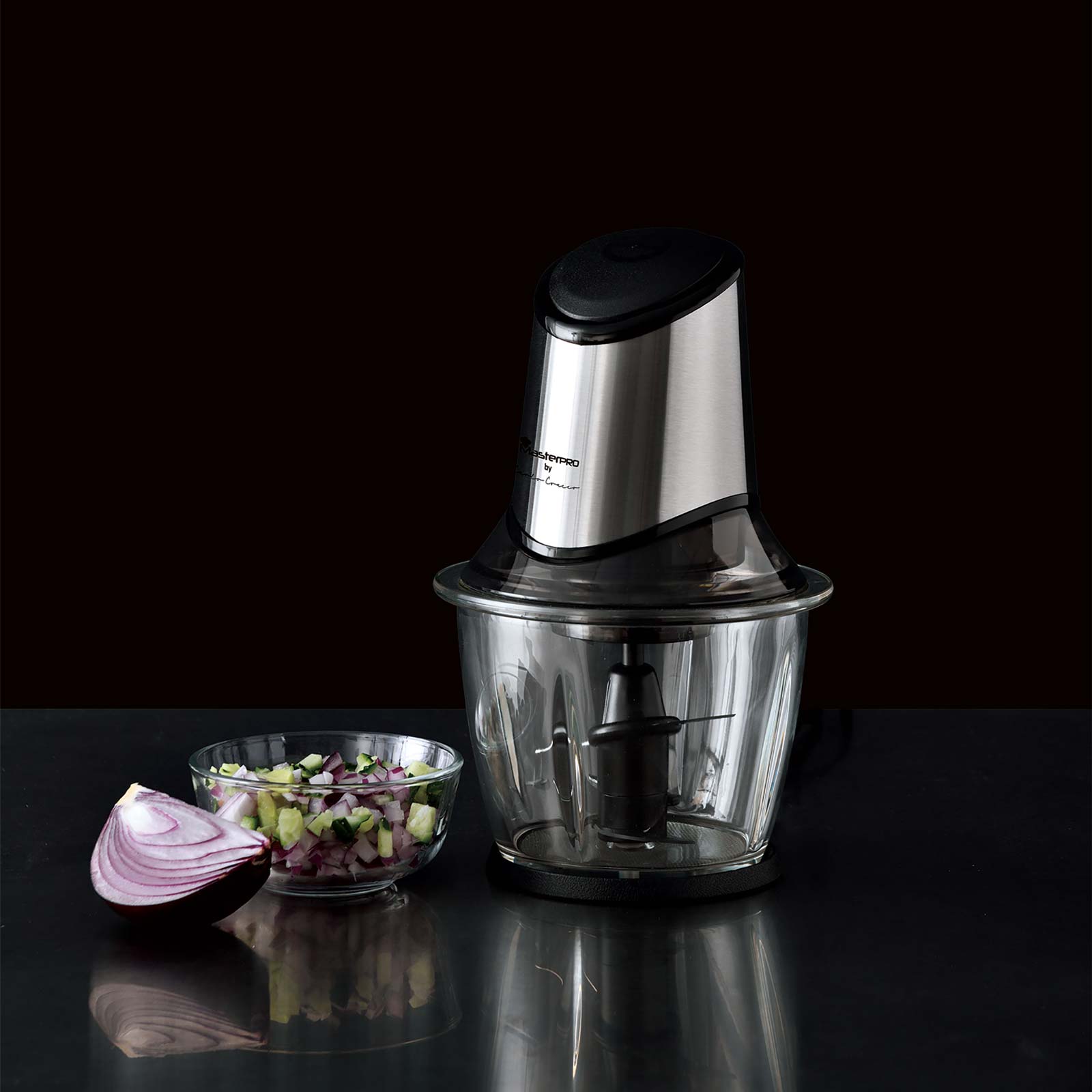MASTERPRO - FOOD CHOPPER 3 FUNZIONI: FRULLATORE, MIXER E TRITATUTTO - CARLO CRACCO