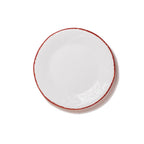Memento Table Moon, piatto dessert Rosso in ceramica