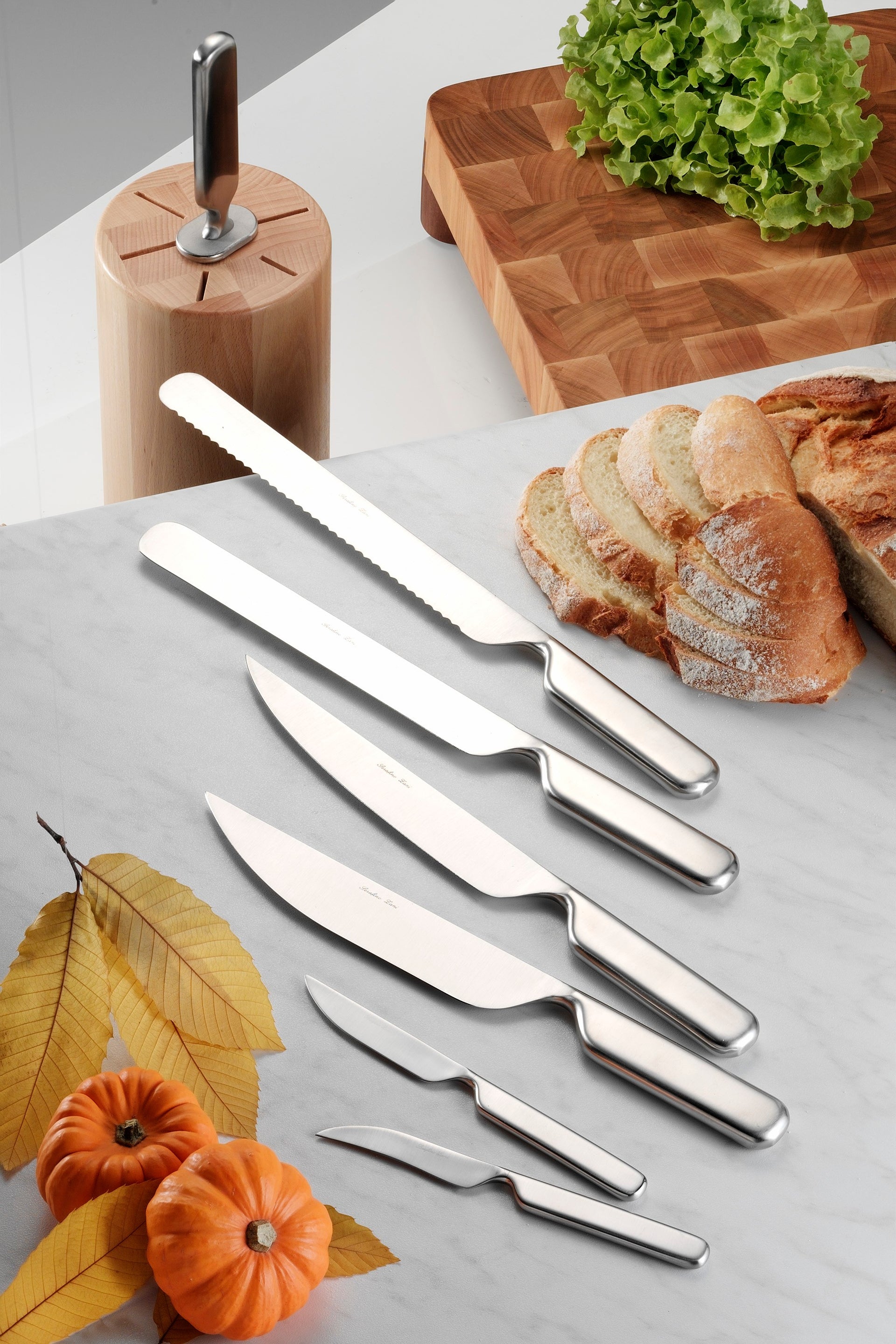 FIVE STARS • SET OF 4 KITCHEN KNIVES - SERAFINO ZANI