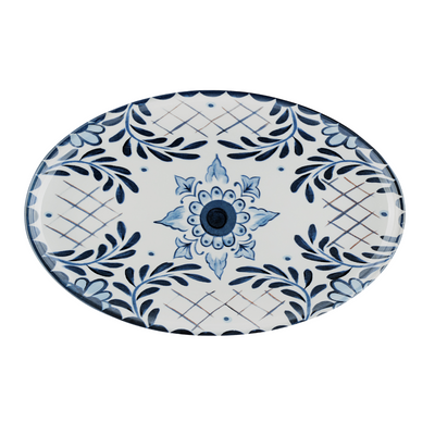 Ceramica SANTORINI - OVAL TRAY 40 CM