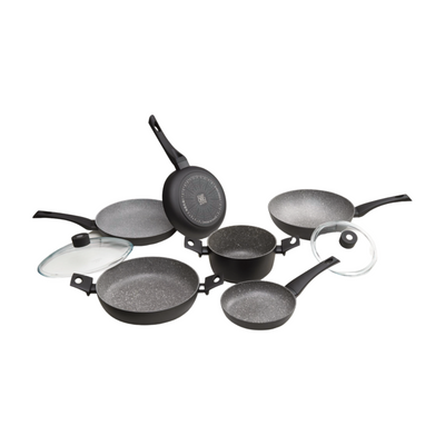 Non-Stick Granite Dolmen Cookware Set, Emporio Zani 