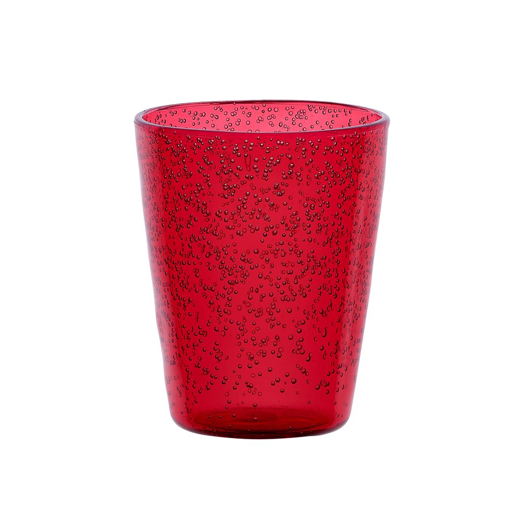 MEMENTO SYNTH Glass, vaso de agua rojo claro en metacrilato