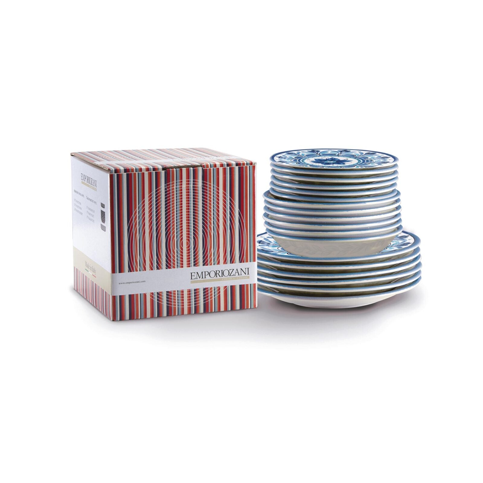 Serafino Zani SET 18 PZ CERAMICA "HAVANA BLU"