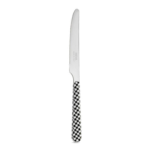 6 Coltelli Tavola - Pied de Poule Nero BD14016K