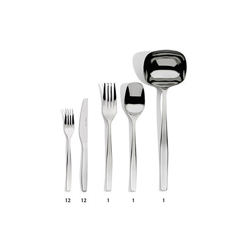 RAVELLO • 27-piece serving set, 6 place settings (fruit cutlery + ladles) - SERAFINO ZANI