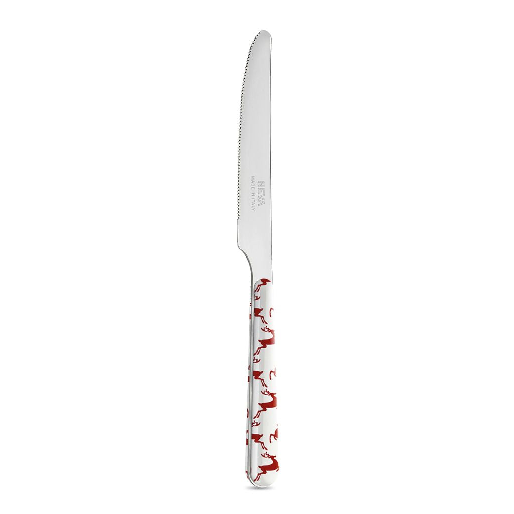 6 Table Knives - Plain White LD14110W