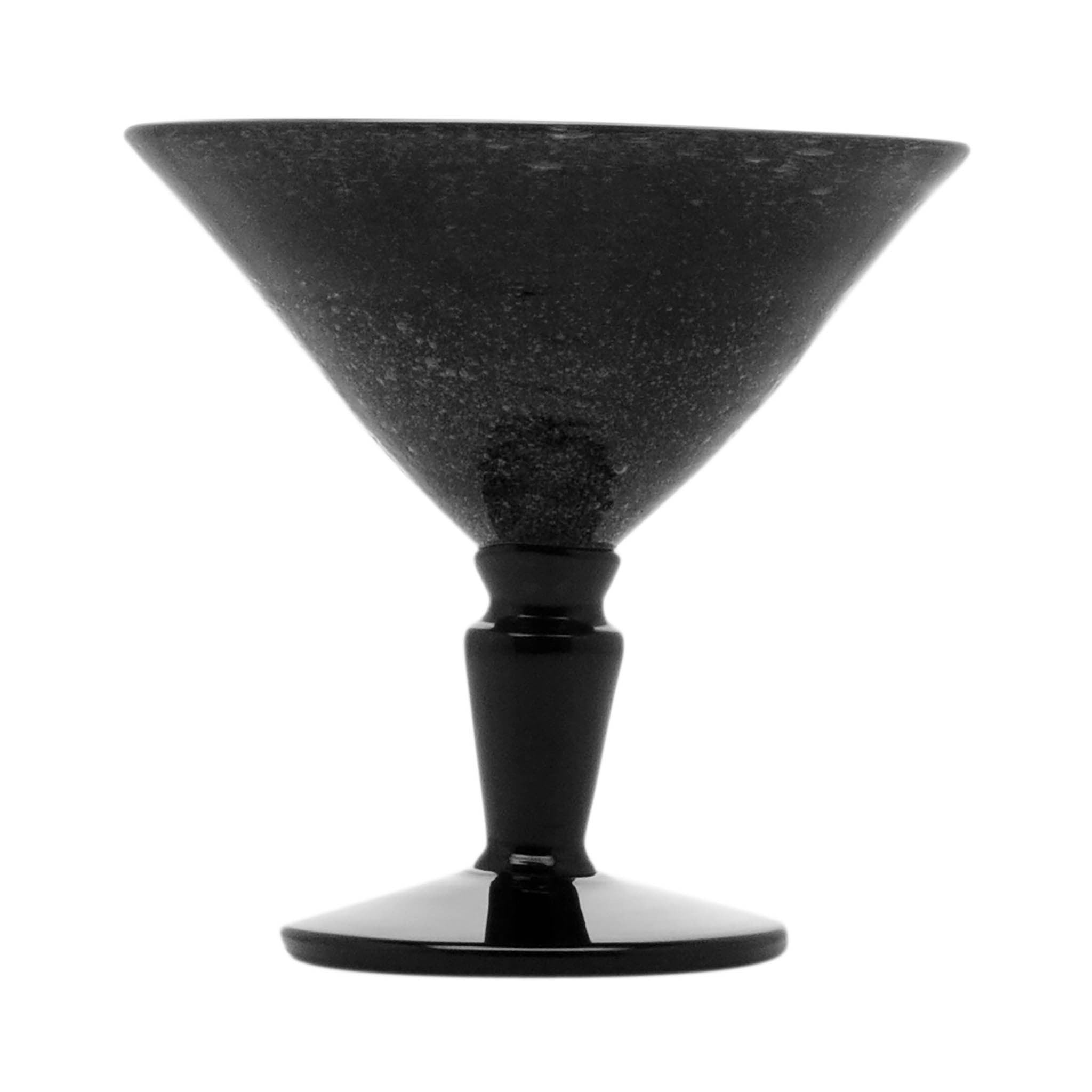 Serafino Zani 001027 - MARTINI GLASS - BLACK SOLID - MEMENTO ORIGINALE - MONOCHROME