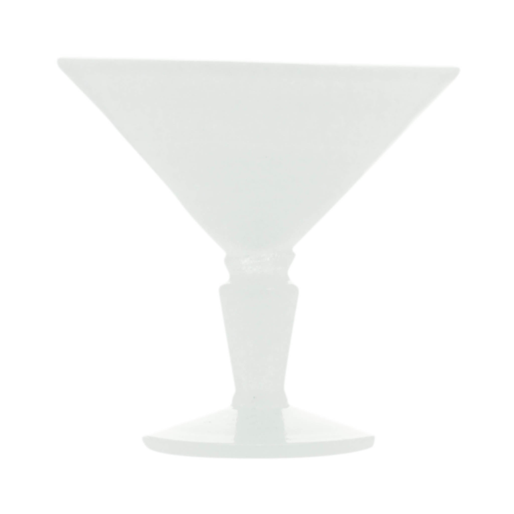 Serafino Zani 001024 - MARTINI GLASS - WHITE SOLID - MEMENTO ORIGINALE - MONOCHROME