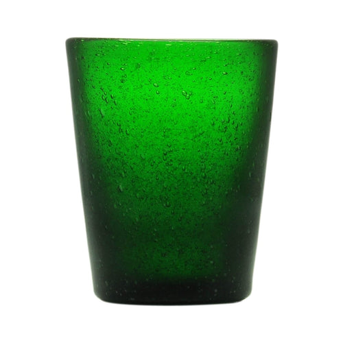Memento Originale Glass, bicchiere acqua Verde smeraldo in vetro soffiato
