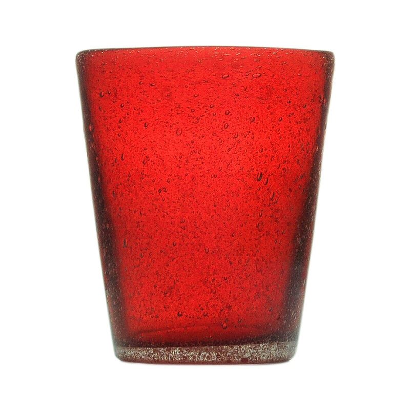 Memento Originale Glass, bicchiere acqua Rosso in vetro soffiato