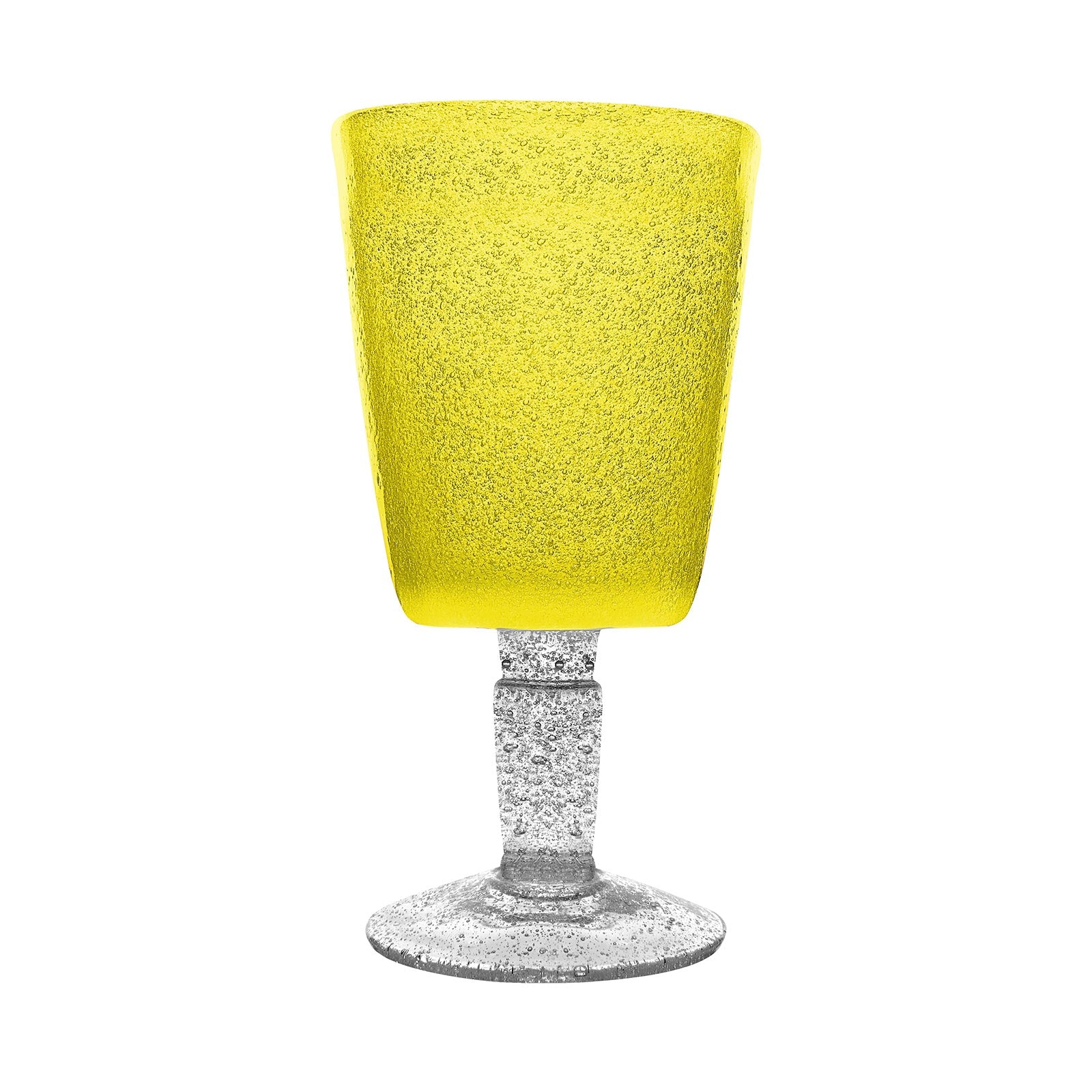 Serafino Zani 000201 - GOBLET - YELLOW TRANSP. - MEMENTO ORIGINALE - MONOCHROME